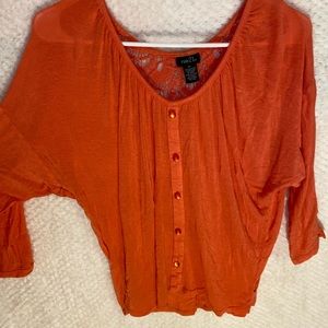 Woman's Orange Blouse